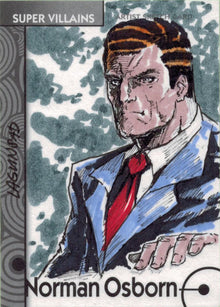 Marvel Fleer Retro 2013 Sketch Card #59 Norman Osborn by Rainier Lagunsad