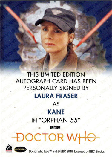 2022 Doctor Who Series 11 & 12 Laura Fraser Full Bleed Autograph Card