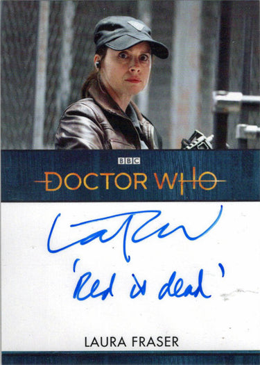 2022 Doctor Who Series 11 & 12 Laura Fraser Autograph Inscription Card