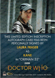 2022 Doctor Who Series 11 & 12 Laura Fraser Autograph Inscription Card