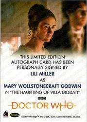 2022 Doctor Who Series 11 & 12 Lili Miller Full Bleed Autograph Card