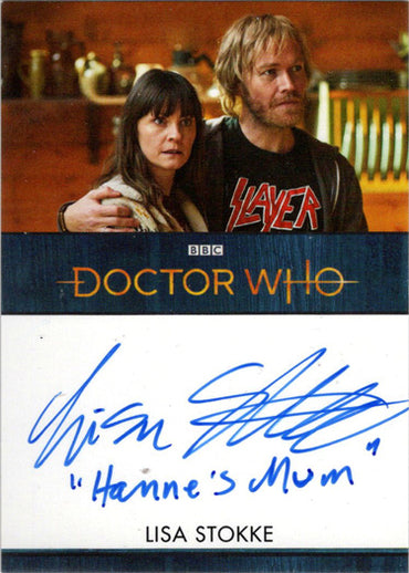 2022 Doctor Who Series 11 & 12 Lisa Stokke Autograph Inscription Card