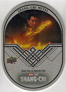 2023 Upper Deck Marvel Shang-Chi Metal Card Simu Liu As Shang-Chi