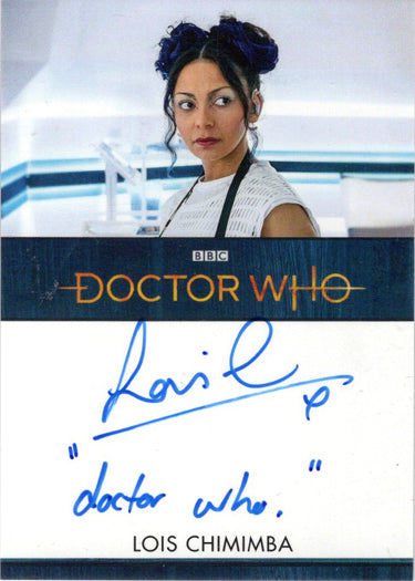 2022 Doctor Who Series 11 & 12 Lois Chimimba Autograph Inscription Card