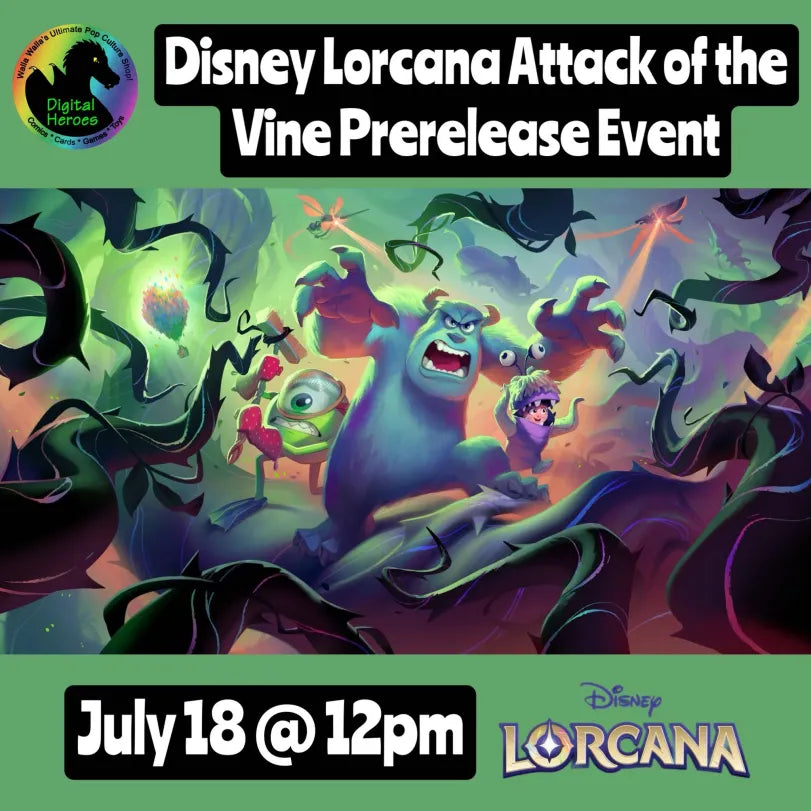 07/18/2026 12:00 PM Disney Lorcana Attack of the Vine Prerelease Event Ticket
