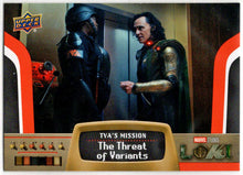 2023 Upper Deck Marvel Loki TVA's Mission Insert Card M-1 The Threat Of Variants