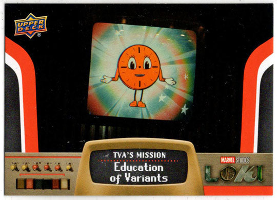 2023 Upper Deck Marvel Loki TVA's Mission Insert Card M-3 Education of Variants