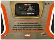 2023 Upper Deck Marvel Loki TVA's Mission Insert Card M-5 Protect the Sacred...