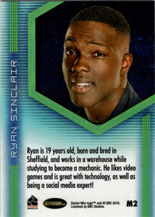 2022 Doctor Who Series 11 & 12 Character Mirror Insert Card M2 Ryan Sinclair
