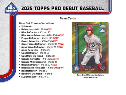 2025 Topps Pro Debut Baseball Hobby Jumbo Box