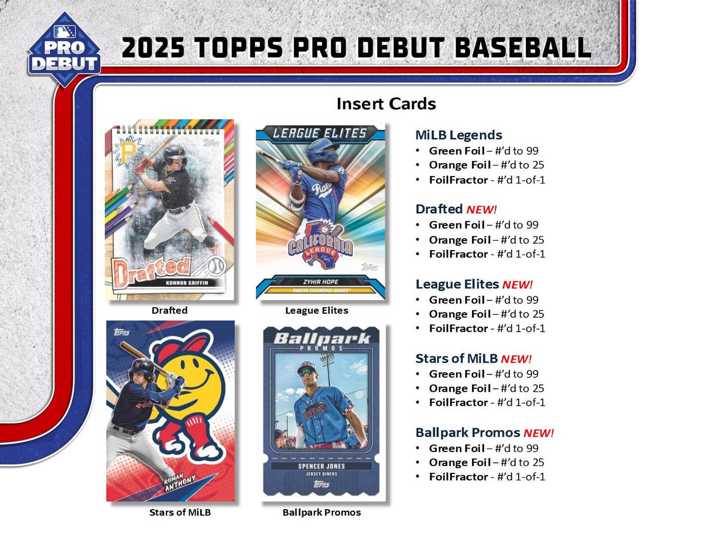 2025 Topps Pro Debut Baseball Hobby Jumbo Box