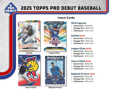 2025 Topps Pro Debut Baseball Hobby Jumbo Box