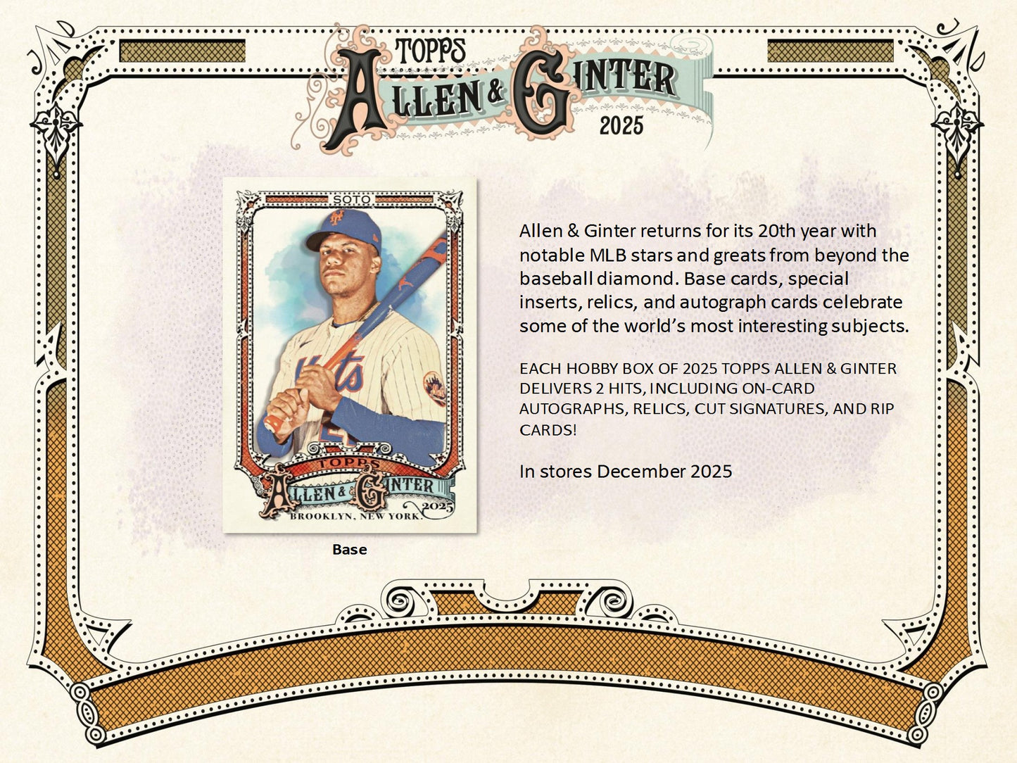 2025 Topps Allen & Ginter Baseball Hobby Box