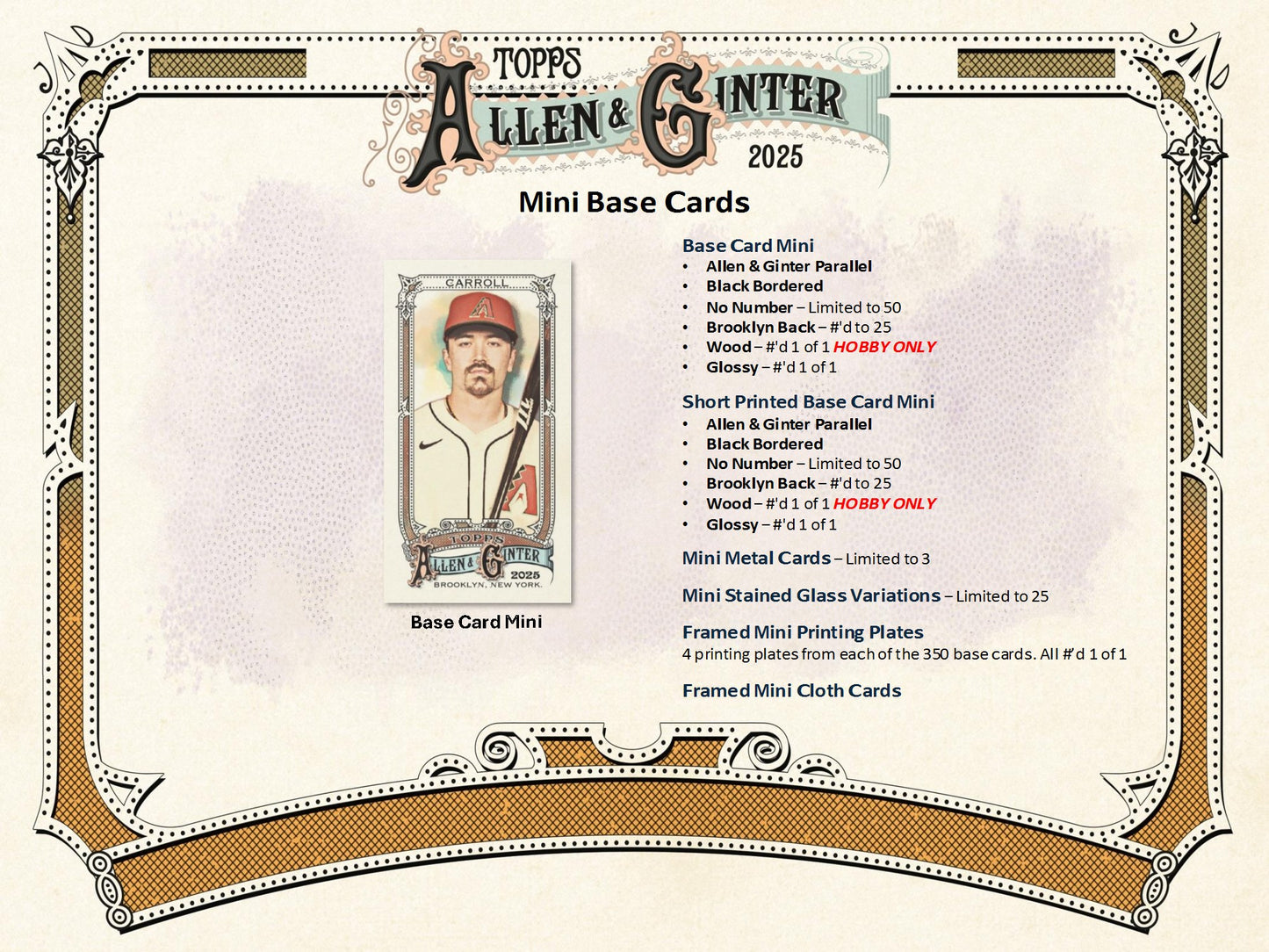 2025 Topps Allen & Ginter Baseball Hobby Box