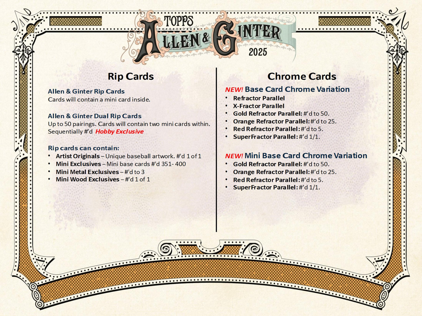 2025 Topps Allen & Ginter Baseball Hobby Box