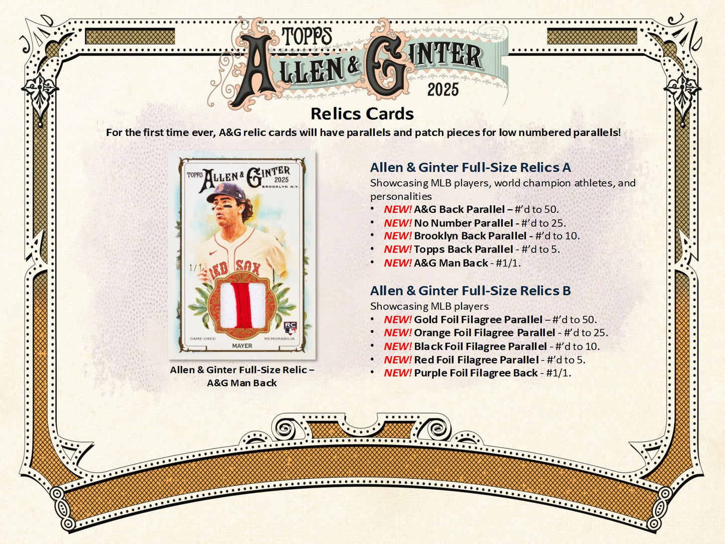 2025 Topps Allen & Ginter Baseball Hobby Box