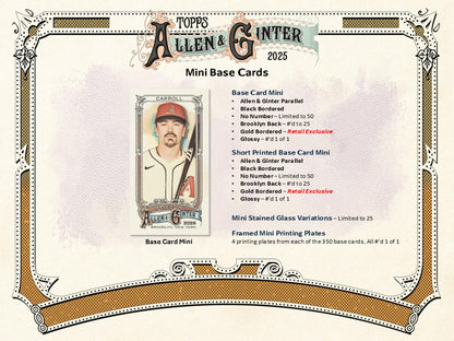 2025 Topps Allen & Ginter Baseball Value Box