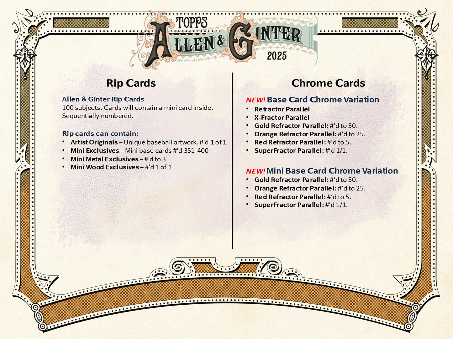 2025 Topps Allen & Ginter Baseball Value Box
