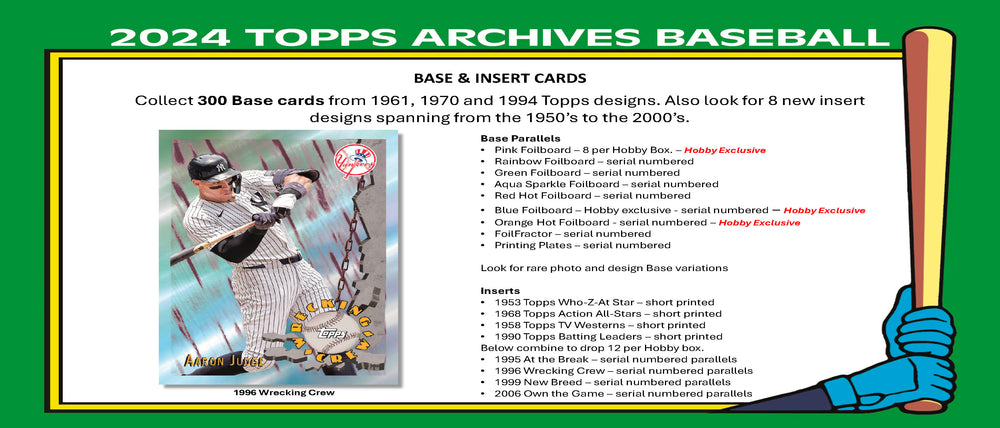 2024 Topps Archives Baseball Hobby Box