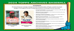 2024 Topps Archives Baseball Hobby Box