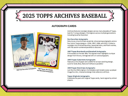2025 Topps Archives Baseball Hobby Box