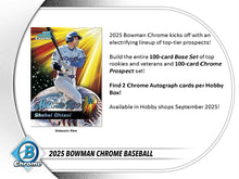 2025 Topps Bowman Chrome Baseball Hobby Box