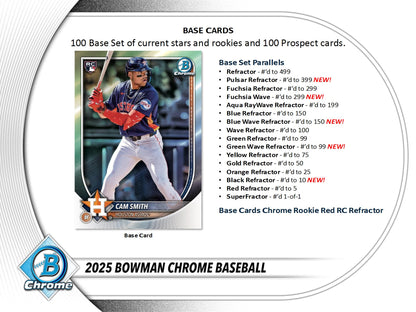 2025 Topps Bowman Chrome Baseball Hobby Box