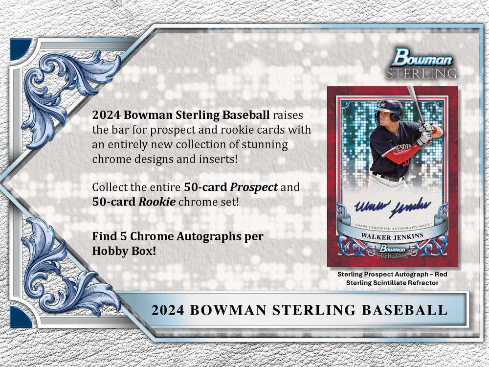 2024 Topps Bowman Sterling Baseball Hobby Box