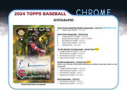 2024 Topps Chrome Baseball Jumbo Box