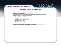 2024 Topps Chrome Baseball Jumbo Box