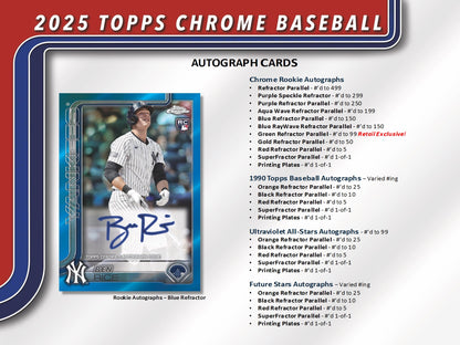 2025 Topps Chrome Baseball Mega Box