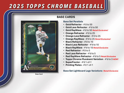 2025 Topps Chrome Baseball Value Blaster Box