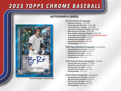 2025 Topps Chrome Baseball Value Blaster Box