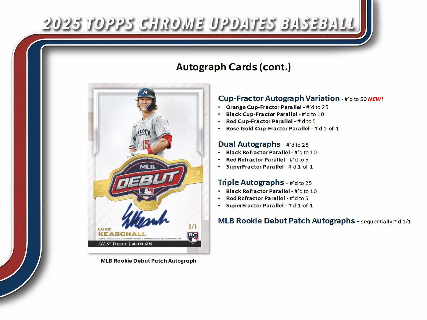 2025 Topps Chrome Update Baseball Value Box