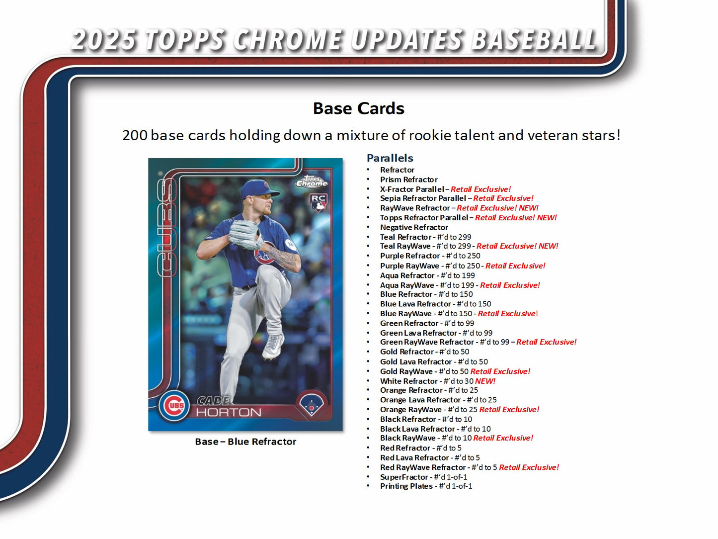 2025 Topps Chrome Update Baseball Value Box
