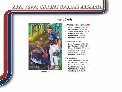 2025 Topps Chrome Update Baseball Value Box
