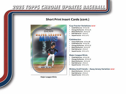 2025 Topps Chrome Update Baseball Value Box