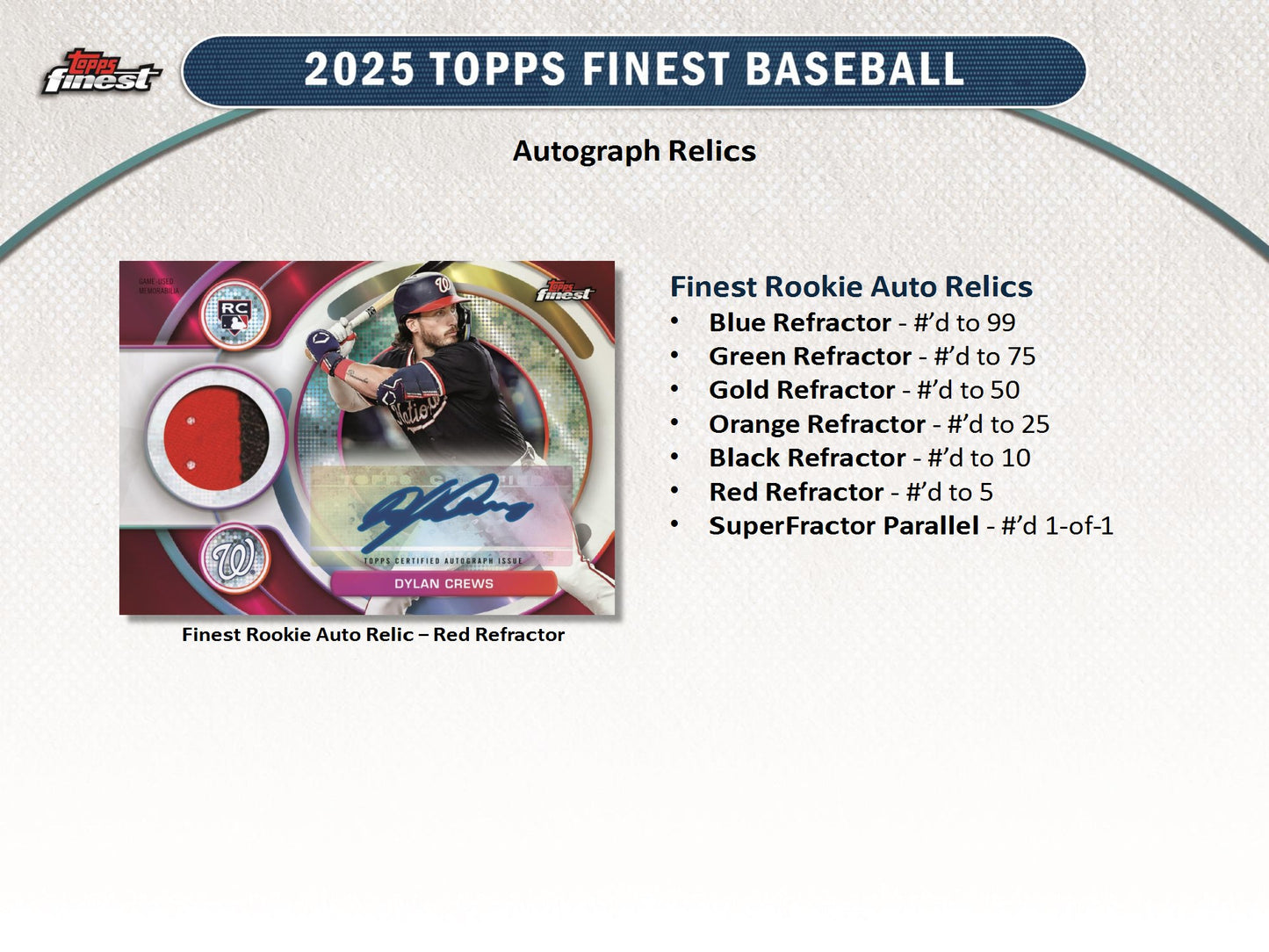 2025 Topps Finest MLB Baseball Hobby Box
