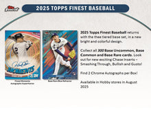 2025 Topps Finest MLB Baseball Hobby Box