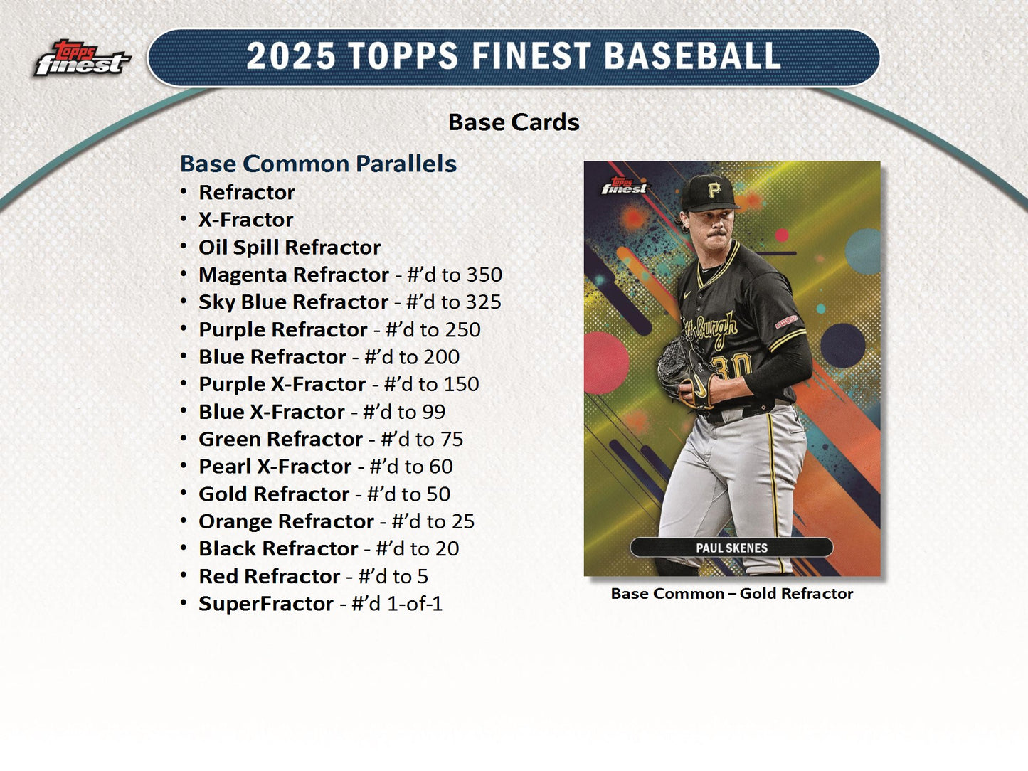 2025 Topps Finest MLB Baseball Hobby Box