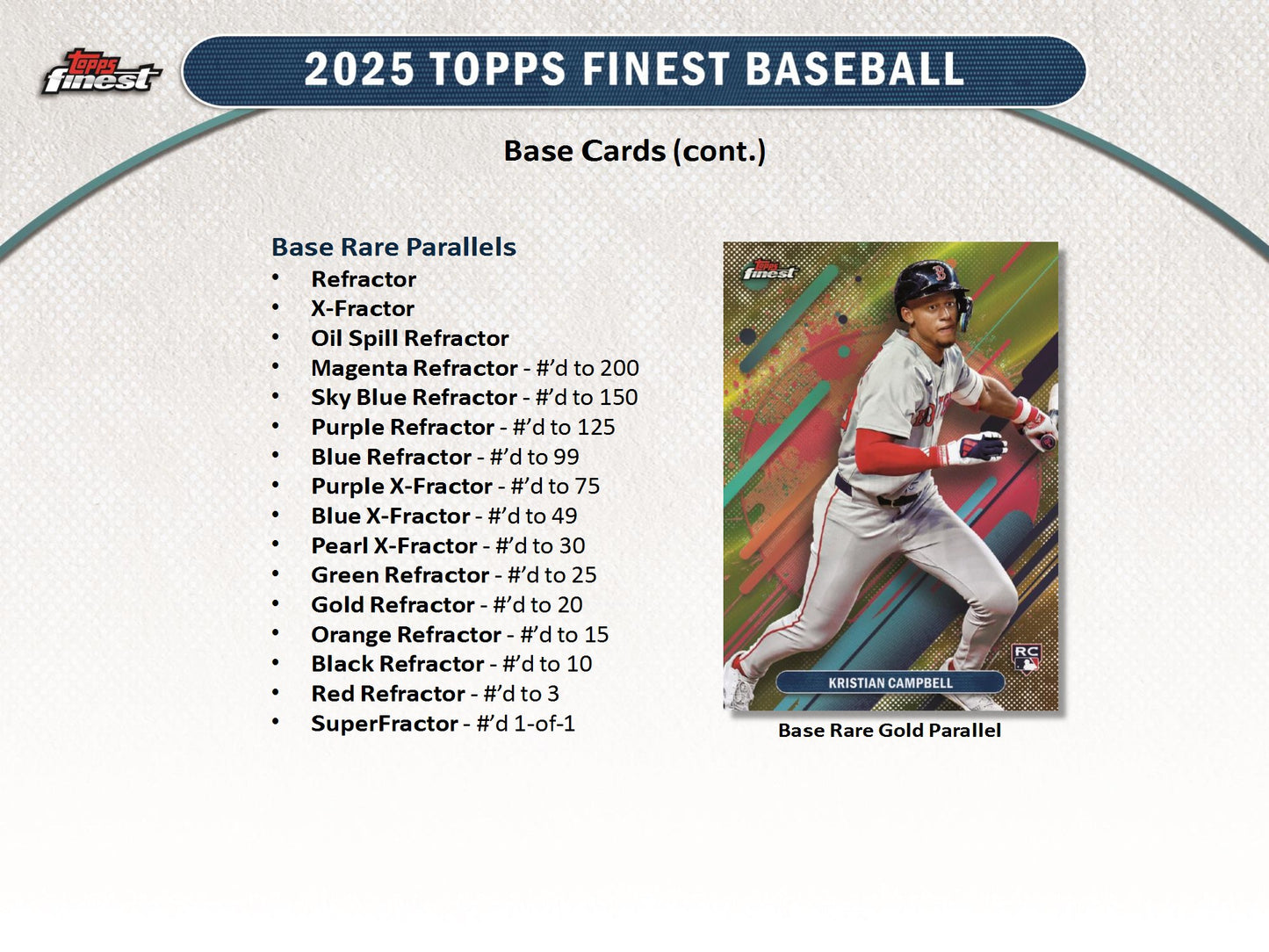 2025 Topps Finest MLB Baseball Hobby Box