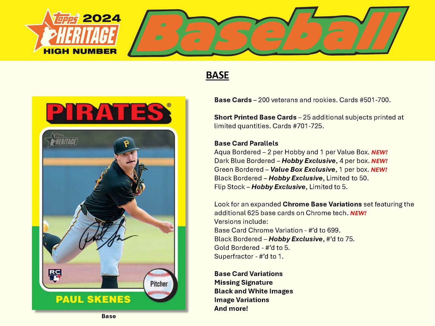 2024 Topps Heritage High Number Baseball Value Box