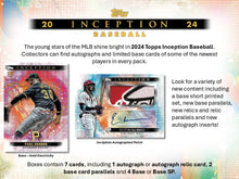 2024 Topps Inception Baseball Hobby Box