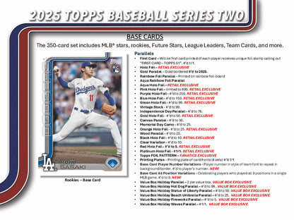 2025 Topps Series 2 Baseball Value Blaster Box