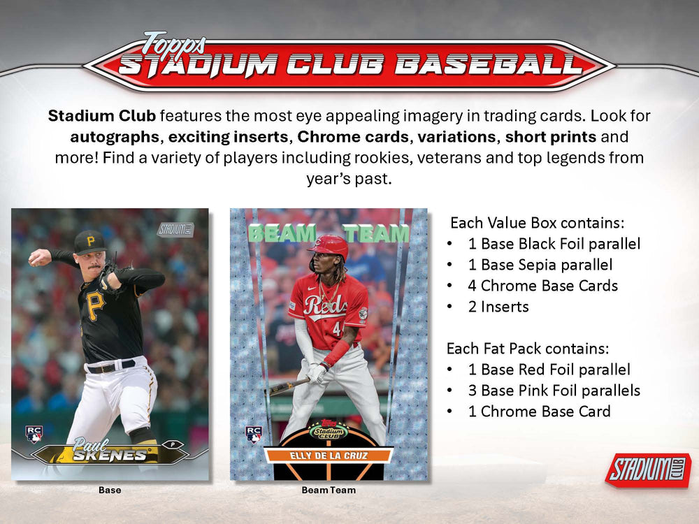 2024 Topps Stadium Club Baseball Value Box  ***PRE-ORDER***