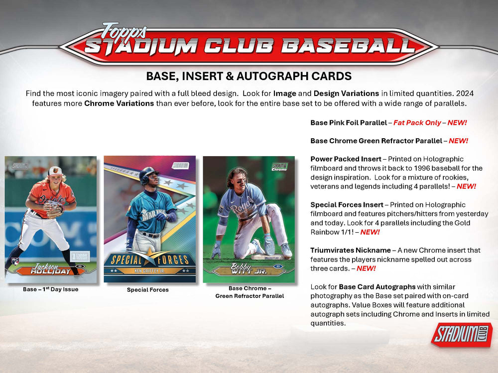 2024 Topps Stadium Club Baseball Value Box  ***PRE-ORDER***