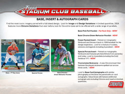 2024 Topps Stadium Club Baseball Value Box  ***PRE-ORDER***