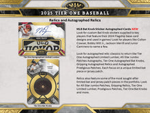 2025 Topps Tier One Baseball Hobby Box