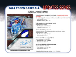 2024 Topps Update Series Baseball Hobby Jumbo Box  ***PRE-ORDER***