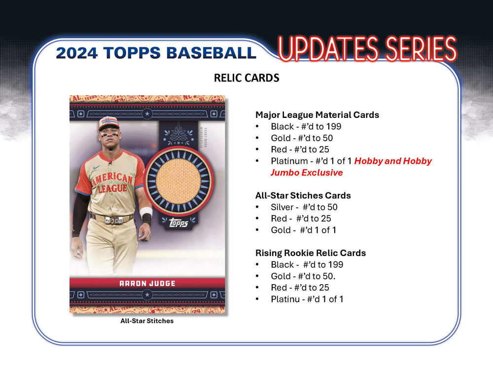 2024 Topps Update Series Baseball Hobby Box  ***PRE-ORDER***